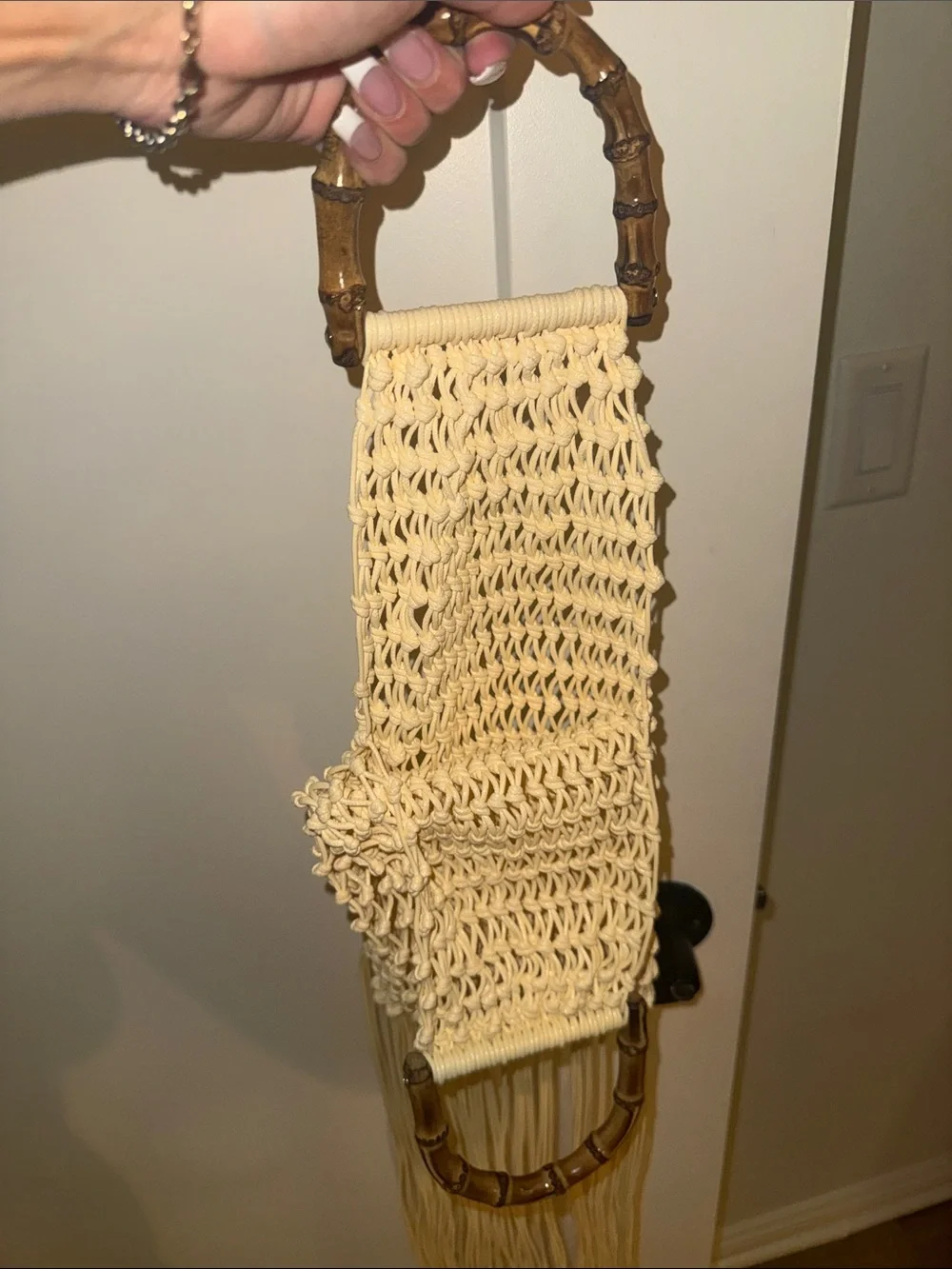 J. Crew handmade macramé